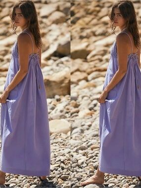 Free People Crochet Lovey Maxi Dress